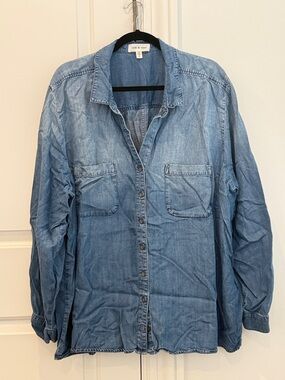 cloth & stone Light Blue Chambray Shirt Size 3X